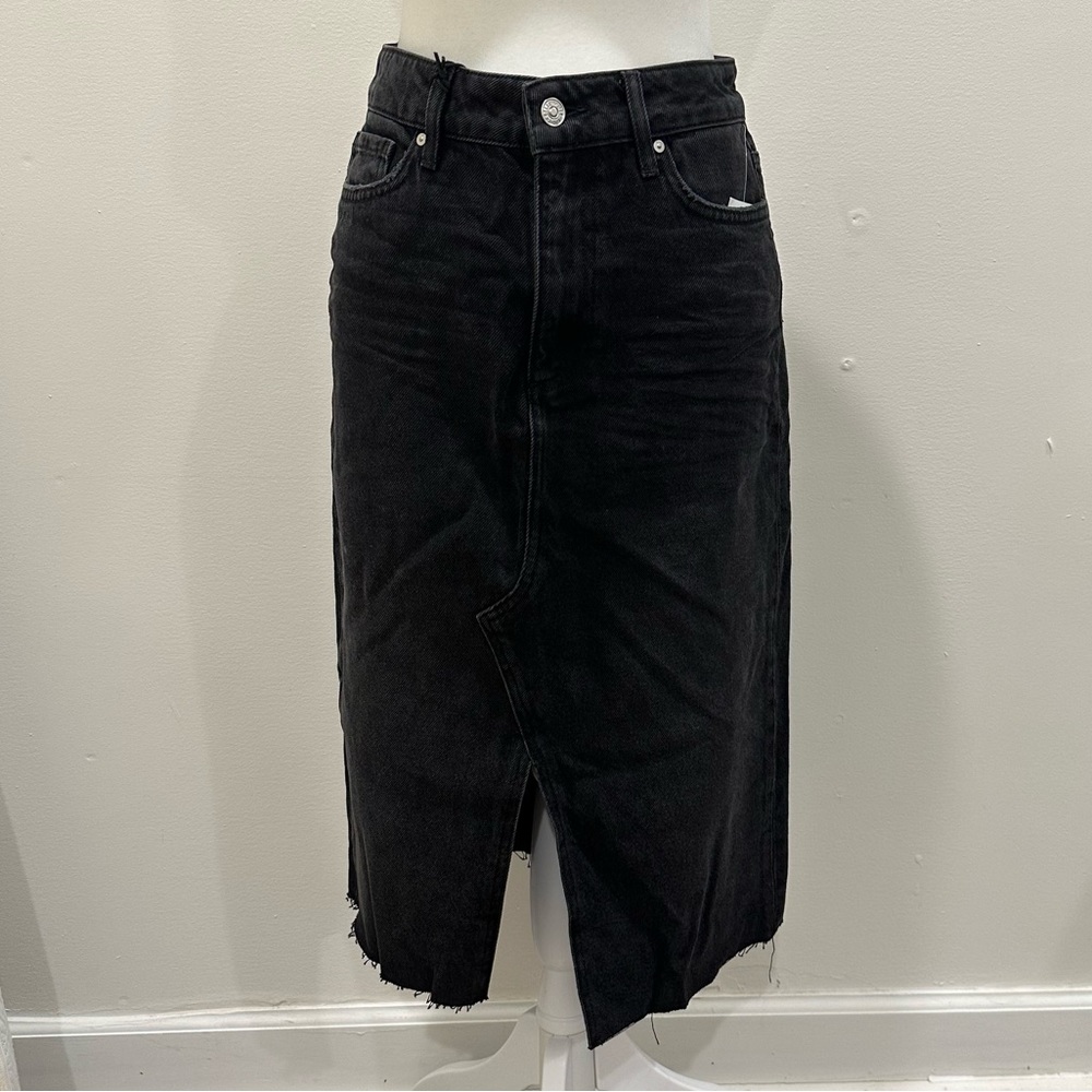 Paige Denim Midi Skirt